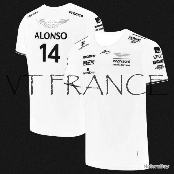 Maillot ASTON MARTIN F1 Alonso & Stroll, Couleur: Blanc 14, Taille: Au Choix