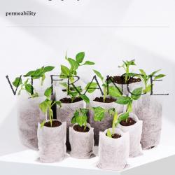 100 Pots Sacs de Culture Biodegradable, Taille: 10x10cm