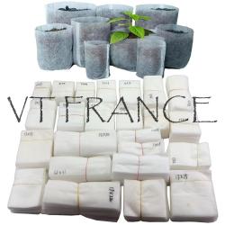 100 Pots Sacs de Culture Biodegradable, Taille: 18x26cm