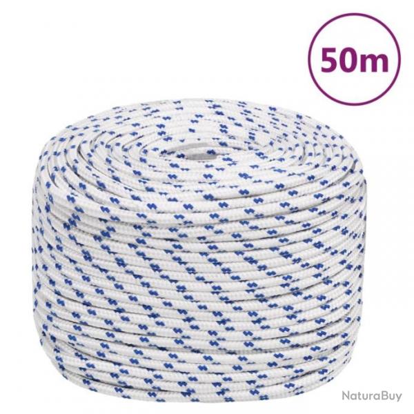 Corde de bateau Blanc 6 mm 50 m Polypropylne