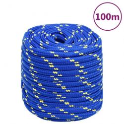 Corde de bateau Bleu 16 mm 100 m Polypropylène