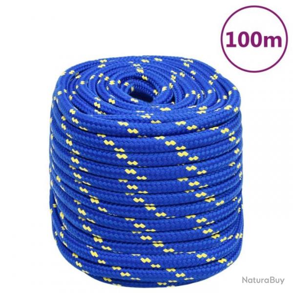 Corde de bateau Bleu 16 mm 100 m Polypropylne