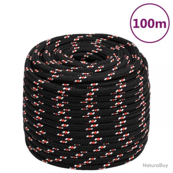 Corde de bateau Noir 16 mm 100 m Polypropylne