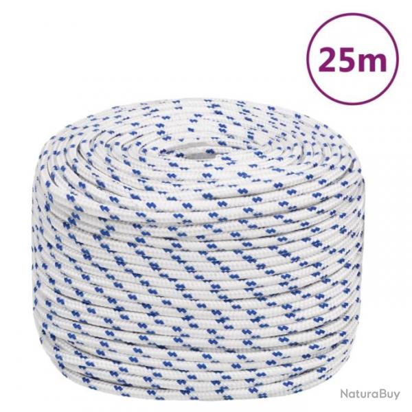 Corde de bateau Blanc 8 mm 25 m Polypropylne