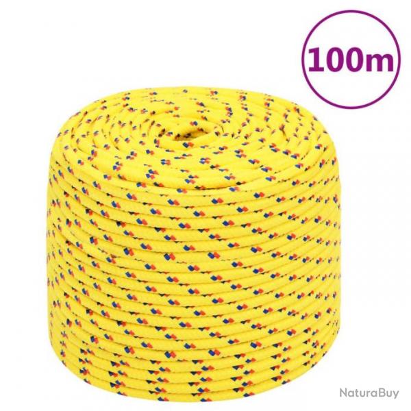 Corde de bateau Jaune 10 mm 100 m Polypropylne