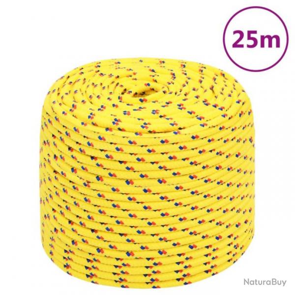 Corde de bateau Jaune 8 mm 25 m Polypropylne