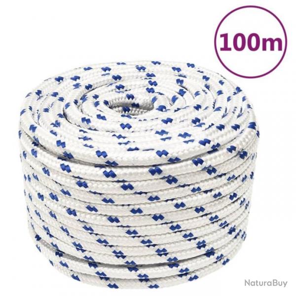 Corde de bateau Blanc 14 mm 100 m Polypropylne