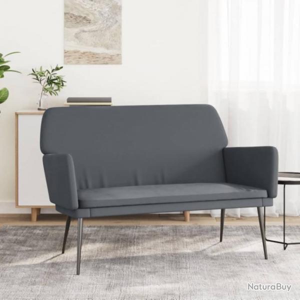 Banc Gris fonc 108x79x79 cm Velours