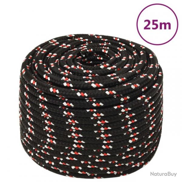 Corde de bateau Noir 12 mm 25 m Polypropylne