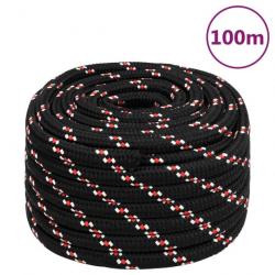 Corde de bateau Noir 20 mm 100 m Polypropylène