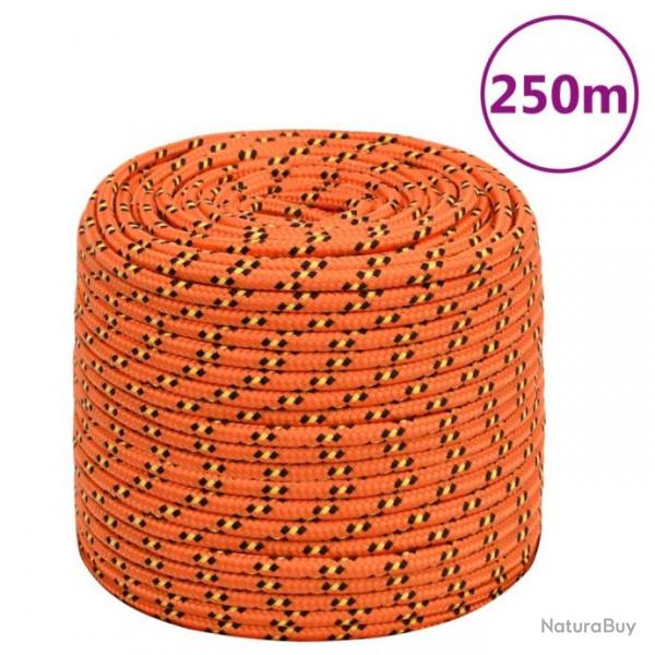 Corde de bateau Orange 10 mm 250 m Polypropylne