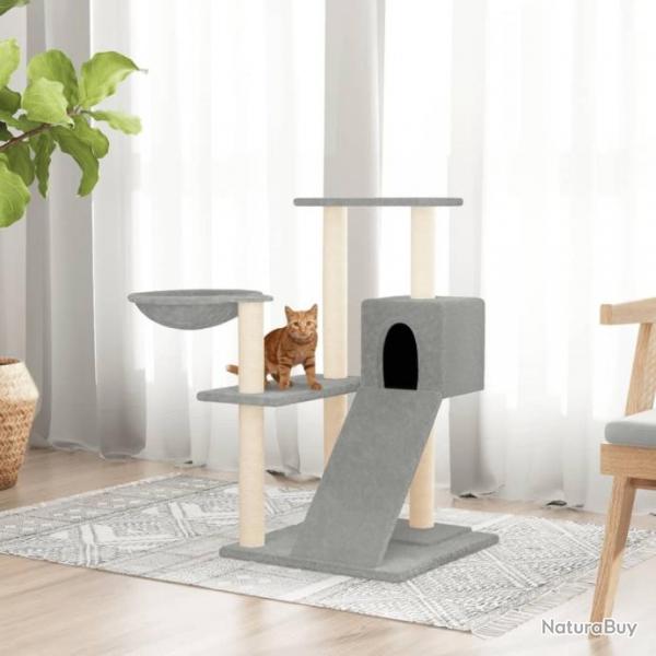 Arbre  chat avec griffoirs en sisal Gris clair 82 cm