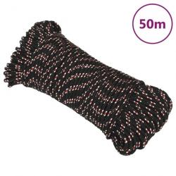 Corde de bateau Noir 4 mm 50 m Polypropylène