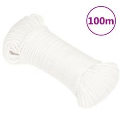 Corde de bateau Blanc complet 3 mm 100 m Polypropylène