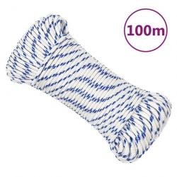 Corde de bateau Blanc 3 mm 100 m Polypropylène