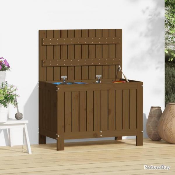 Bote de rangement de jardin Marron miel 76x42,5x54 cm Bois pin