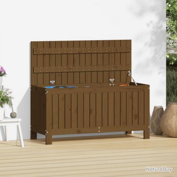 Bote de rangement de jardin Marron miel 108x42,5x54cm Bois pin