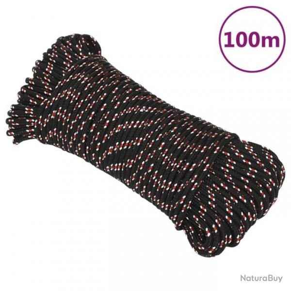 Corde de bateau Noir 4 mm 100 m Polypropylne