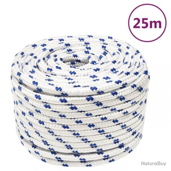 Corde de bateau Blanc 12 mm 25 m Polypropylne