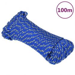 Corde de bateau Bleu 5 mm 100 m Polypropylène