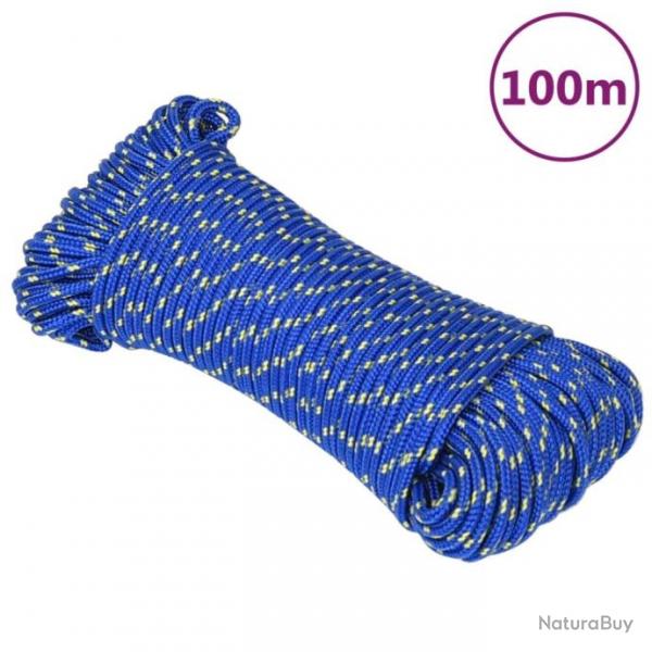 Corde de bateau Bleu 5 mm 100 m Polypropylne