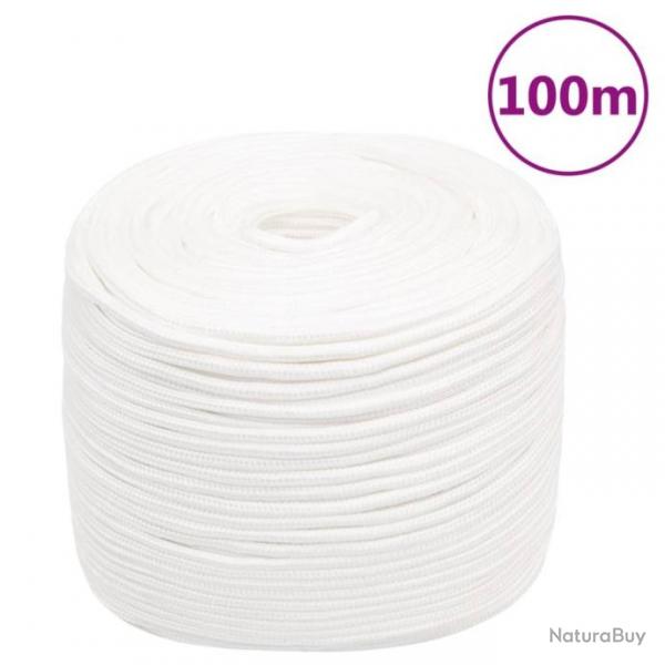 Corde de bateau Blanc complet 8 mm 100 m Polypropylne