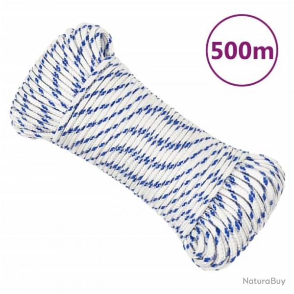 Corde de bateau Blanc 4 mm 500 m polypropylne