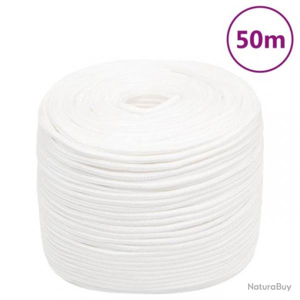 Corde de bateau Blanc complet 6 mm 50 m Polypropylne