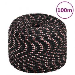 Corde de bateau Noir 10 mm 100 m Polypropylène