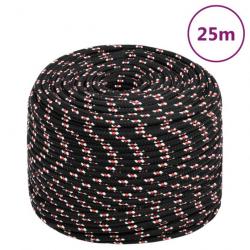 Corde de bateau Noir 8 mm 25 m Polypropylène