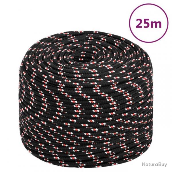 Corde de bateau Noir 8 mm 25 m Polypropylne