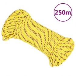 Corde de bateau Jaune 3 mm 250 m Polypropylène