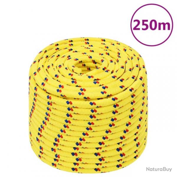 Corde de bateau Jaune 12 mm 250 m Polypropylne