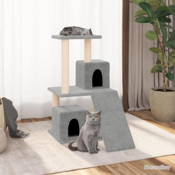 Arbre  chat avec griffoirs en sisal Gris clair 82 cm