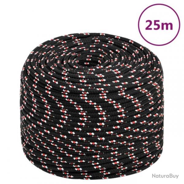 Corde de bateau Noir 10 mm 25 m Polypropylne