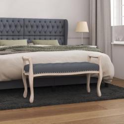 Banc Gris foncé 110x45x60 cm Velours