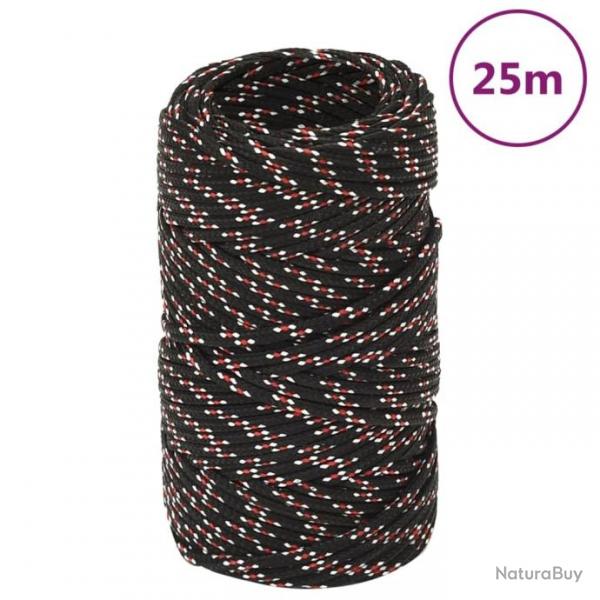 Corde de bateau Noir 2 mm 25 m Polypropylne