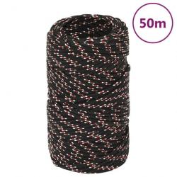 Corde de bateau Noir 2 mm 50 m Polypropylène