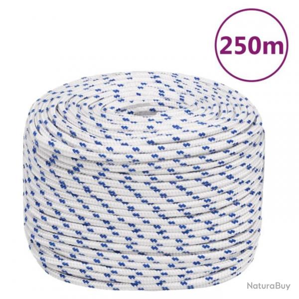 Corde de bateau Blanc 8 mm 250 m Polypropylne