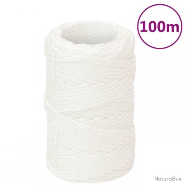 Corde de bateau Blanc complet 2 mm 100 m Polypropylne