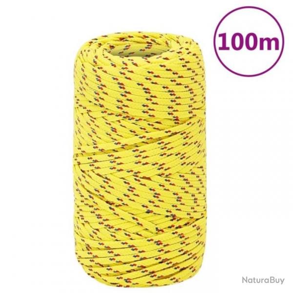 Corde de bateau Jaune 2 mm 100 m Polypropylne