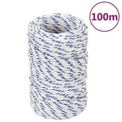 Corde de bateau Blanc 2 mm 100 m Polypropylène