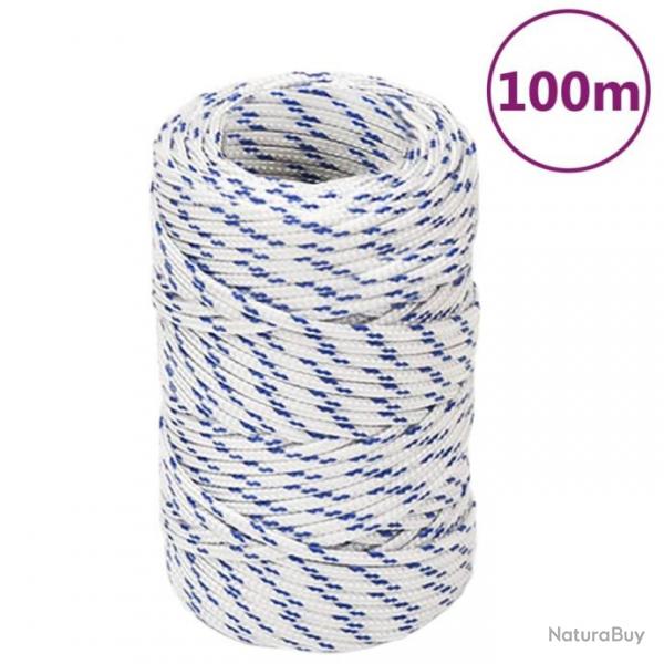 Corde de bateau Blanc 2 mm 100 m Polypropylne