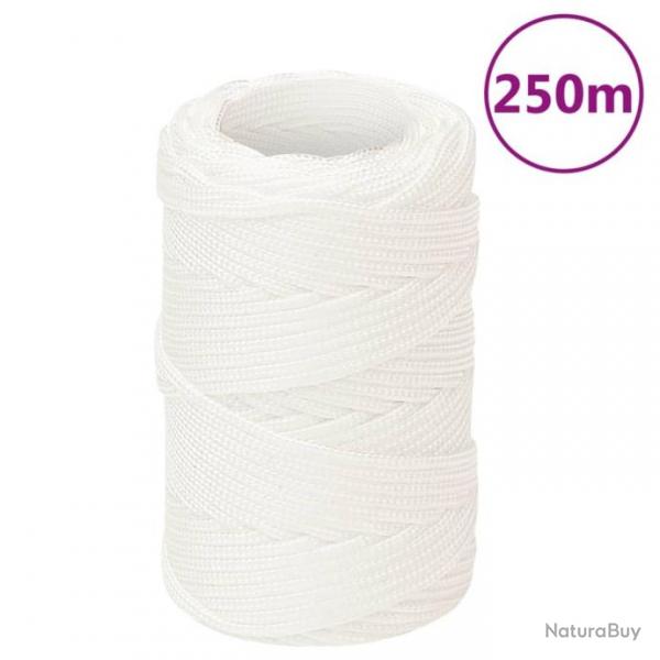 Corde de bateau Blanc complet 2 mm 250 m Polypropylne