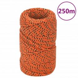 Corde de bateau Orange 2 mm 250 m Polypropylène