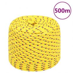 Corde de bateau Jaune 8 mm 500 m Polypropylène