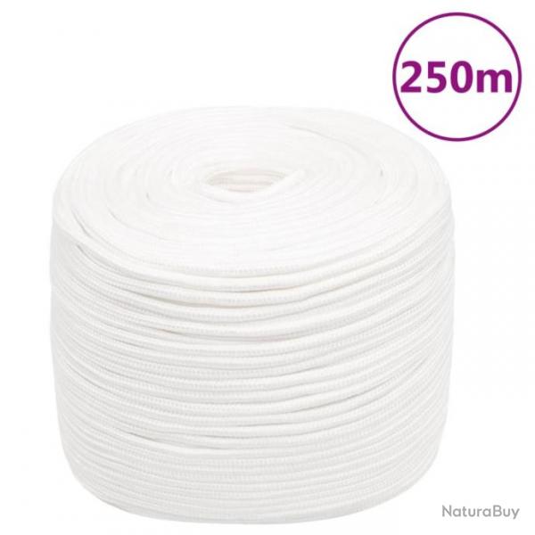 Corde de bateau Blanc complet 10 mm 250 m Polypropylne