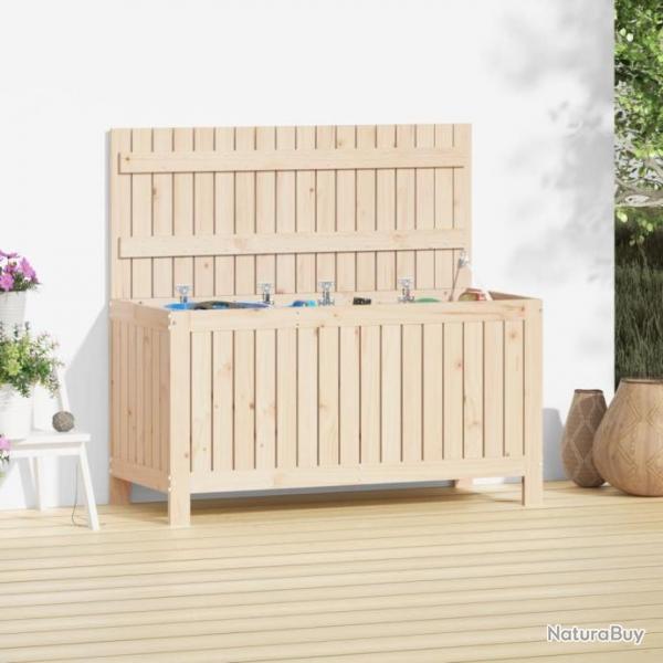 Bote de rangement de jardin 115x49x60 cm Bois massif de pin