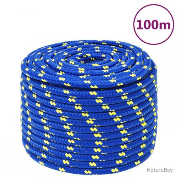 Corde de bateau Bleu 12 mm 100 m Polypropylne