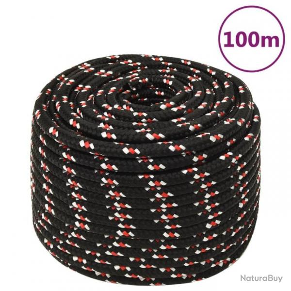 Corde de bateau Noir 12 mm 100 m Polypropylne